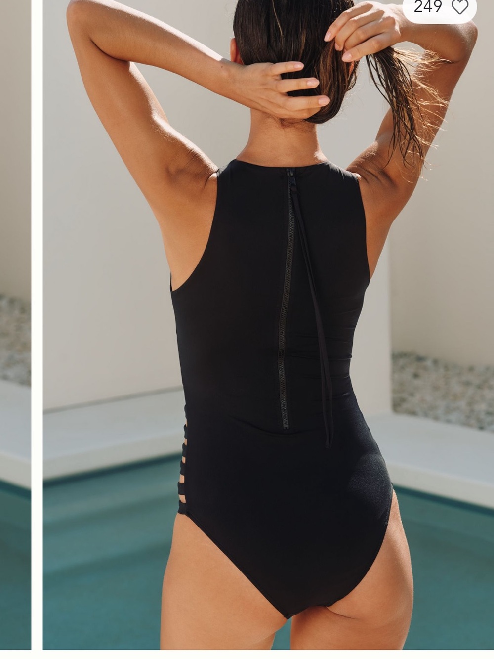 New Seafolly Collective Multi Strap One Piece - Black - Picture 3 of 13
